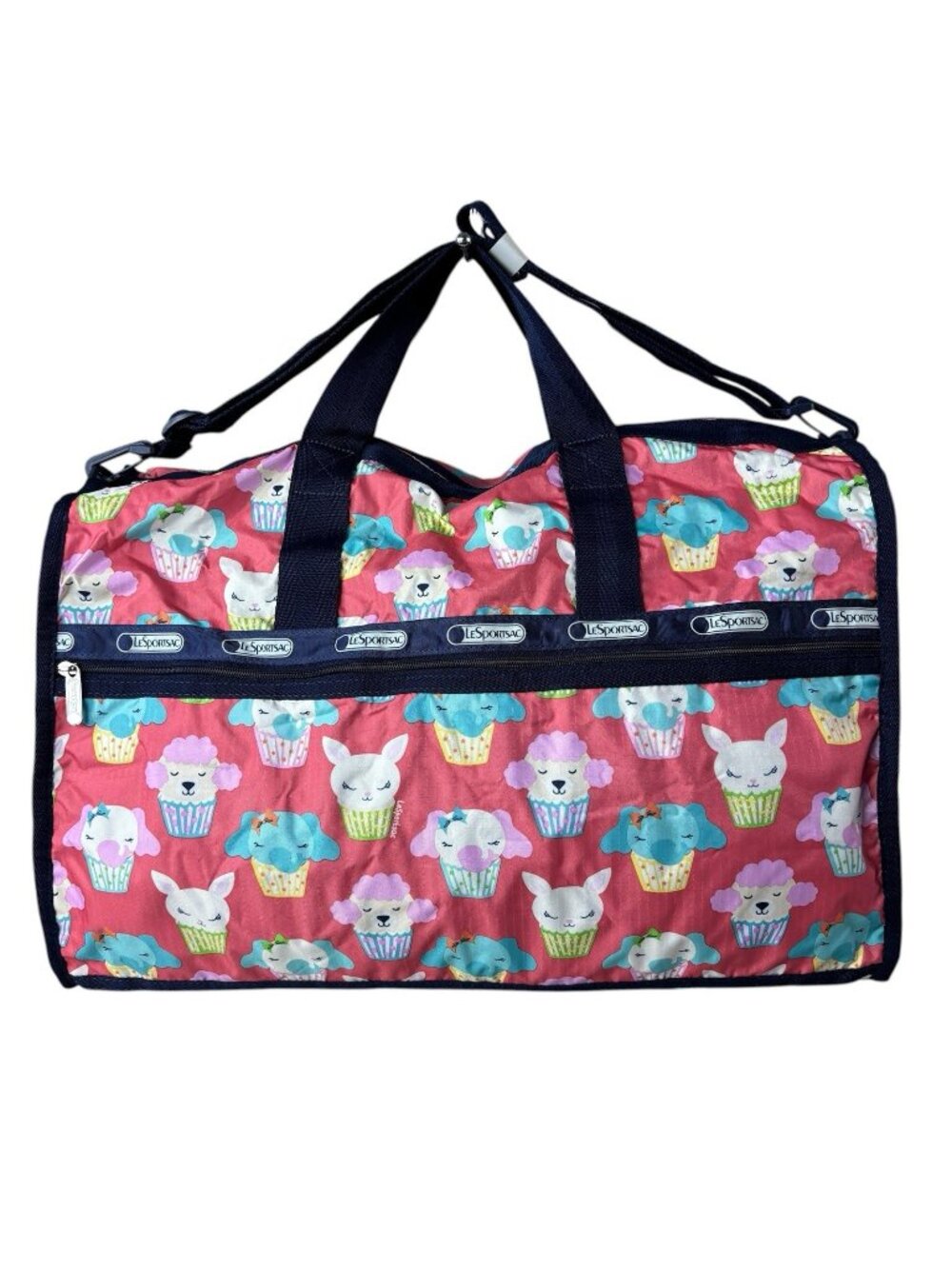 LeSportsac Large Weekender Duffle Bag Babycakes Cartoon Design NEW NWT 20”